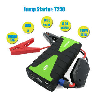 Powerful Mini Truck Jump Starter 16800mAh with Lithium Polymer Battery