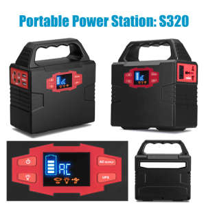 30W Multi-Function Portable Solar Generator with Solar Panel